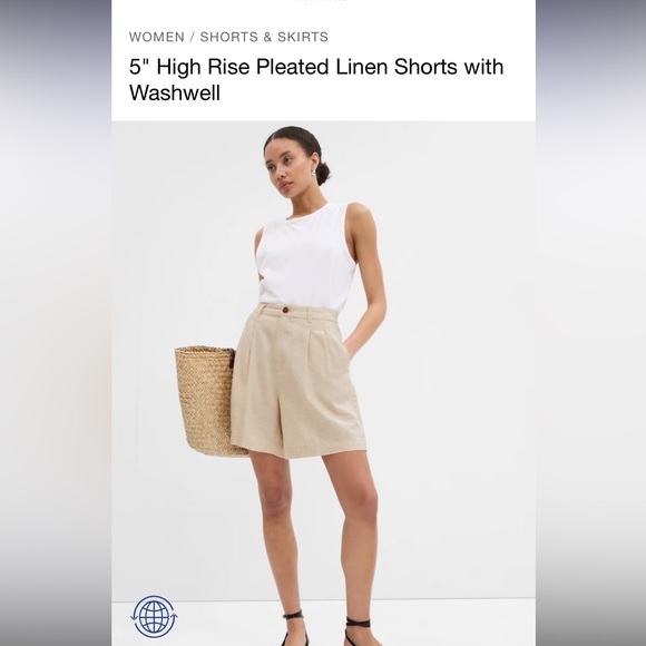 Gap factory linen shorts - Picture 1 of 6